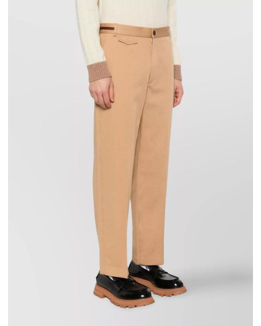 Gucci Natural Cotton Straight-Leg Trousers for men