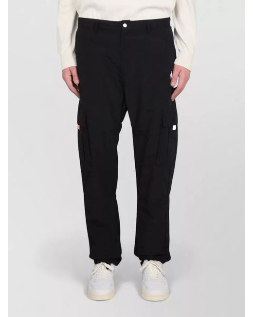 Marcelo Burlon White Cargo Trousers Multi Pocket Belt Loop Waist for men