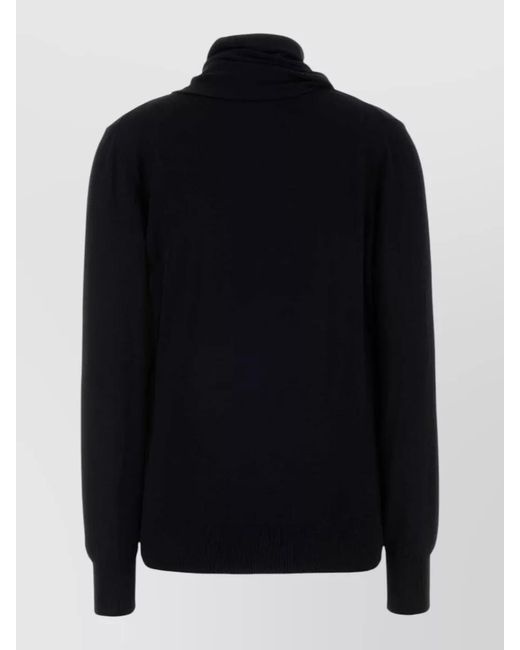 Jil Sander Black Virgin Wool Sweater