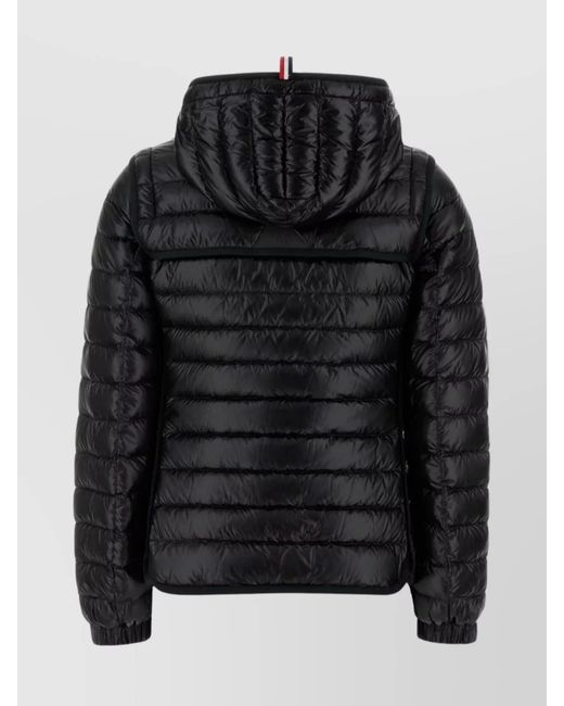 Moncler Black Down Hooded 2-In-1 Puffer Jacket