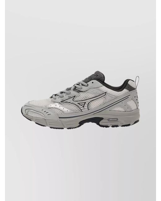 Mizuno Gray Silk Low Top Sneakers for men