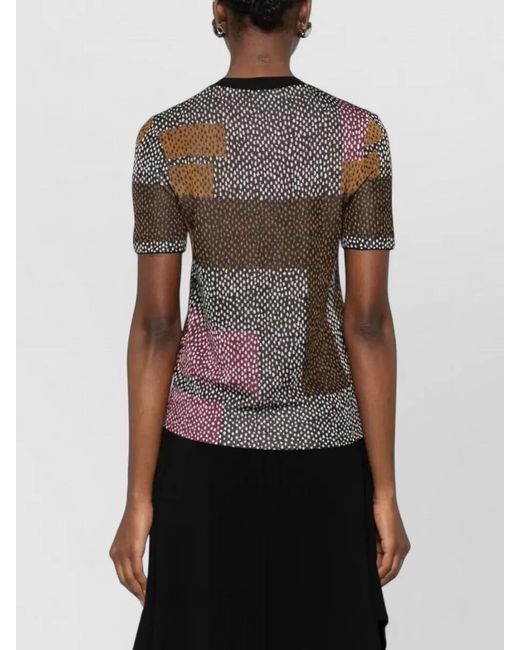 Fendi Brown Short-Sleeve Jumper