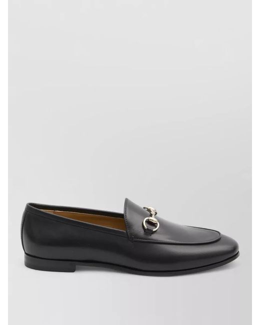Gucci Gray Leather Loafers