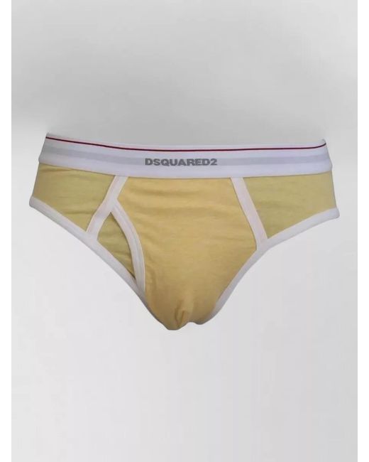 DSquared² Metallic Stretch Cotton Brief Underwear for men