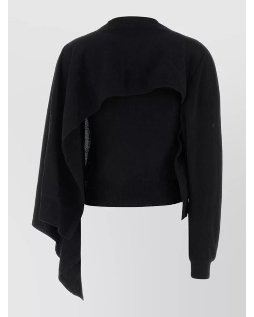 Jil Sander Black Wool Sweatshirt