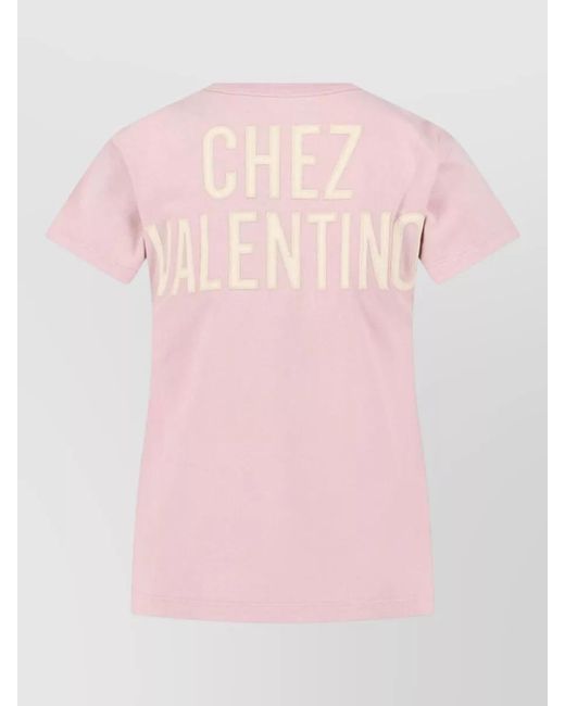 Valentino Pink Short-Sleeve T-Shirt