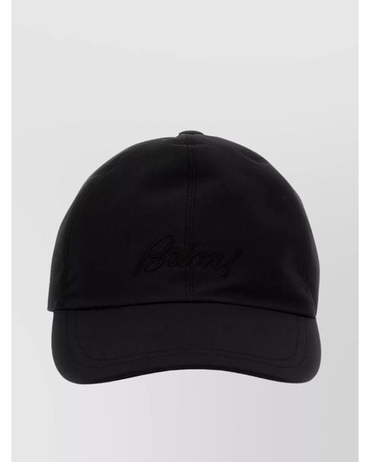 Brioni Black Logo Cap for men