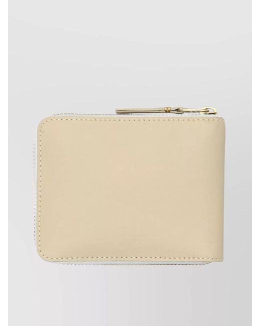 Comme des Garçons Natural Leather Zip Around Wallet