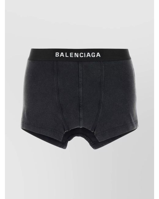 Balenciaga Blue Cotton Mini Skort for men