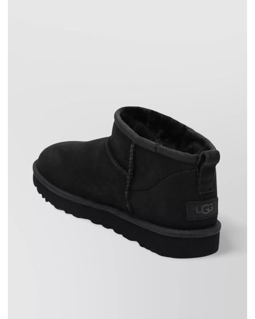 Ugg Black Suede Ankle Boots