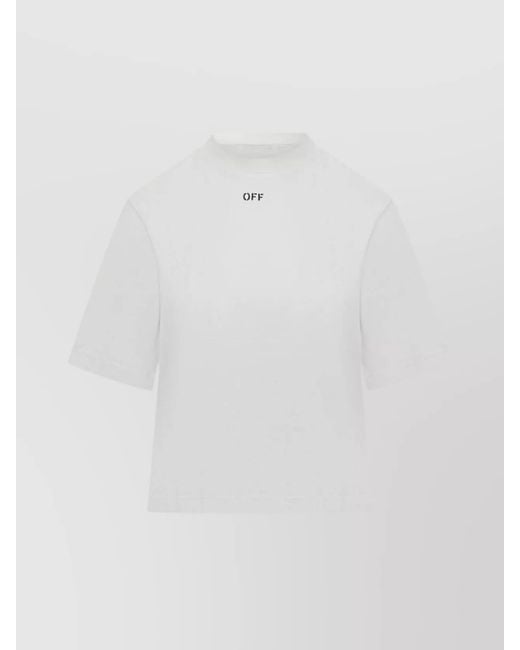 Off-White c/o Virgil Abloh White Cotton Boxy T-Shirt