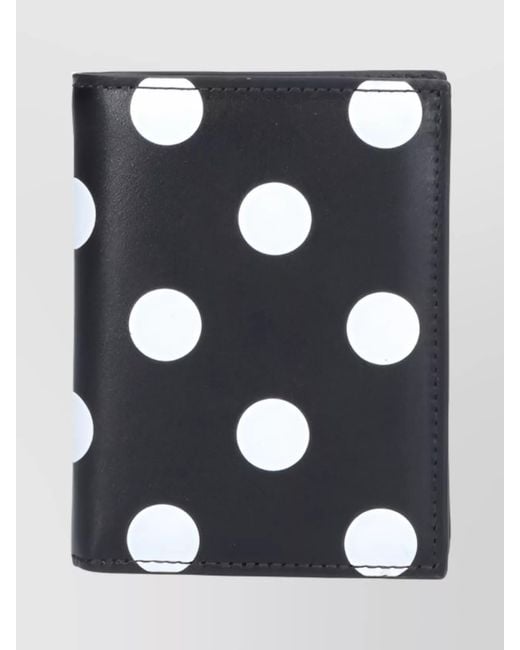 Comme des Garçons Black Compact Polka Dot Wallets Cardholders