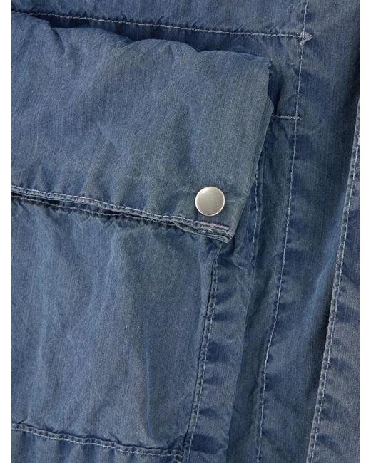 C P Company Blue Denim Padded Coat for men