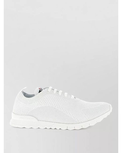 Kiton White Low-Top Sneakers for men