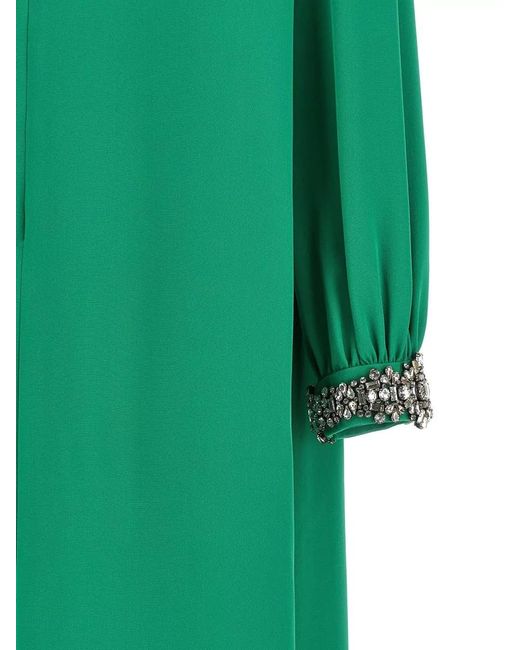 Valentino Garavani Green Silk Maxi Dress