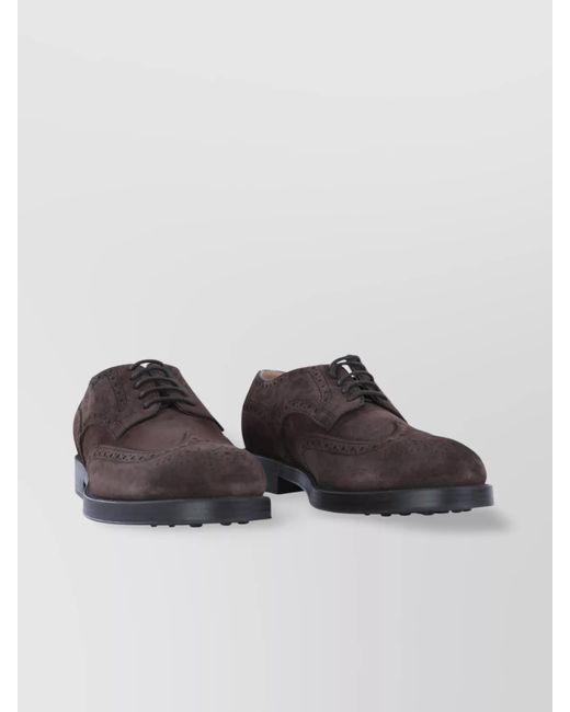 Tod's Brown Leather Brogues for men