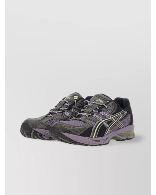 Asics Gray Mesh Low-Top Sneakers