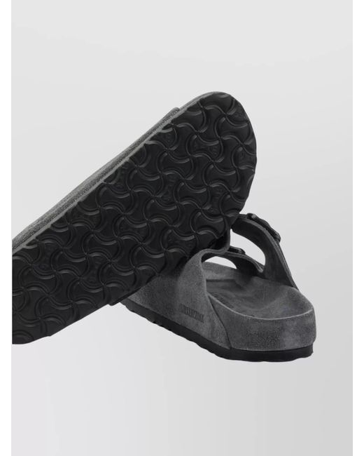 Birkenstock Gray Suede Arizona Sandals
