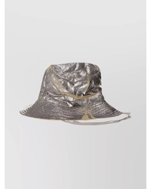 Rick Owens Metallic Nylon Bucket Hat