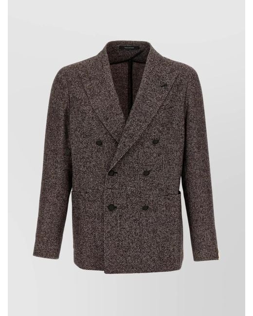Tagliatore Gray Virgin Wool Blend Blazer for men