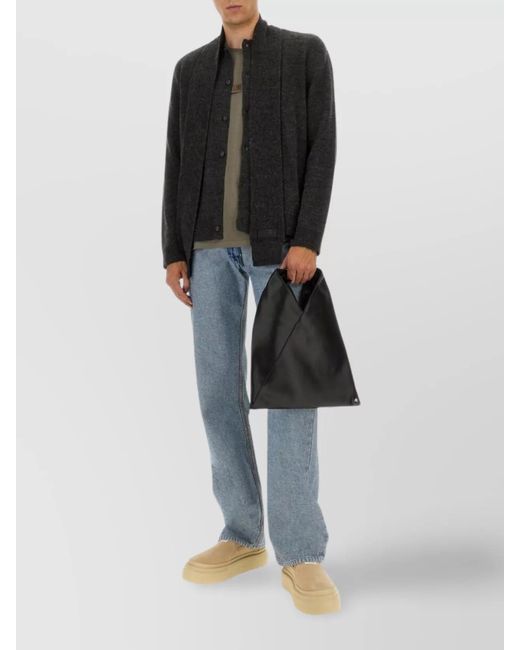 MM6 by Maison Margiela Multicolor Wool-Blend Cardigan With Scarf for men