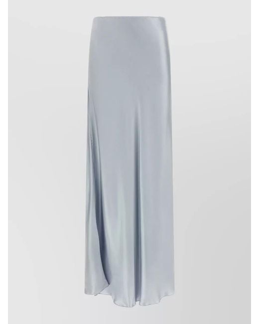 Fabiana Filippi White Asymmetric Satin Skirt