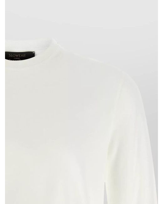 Zanone White Ice Cotton Long-Sleeve T-Shirt for men