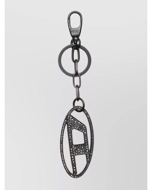 DIESEL White Na Metal Bag Charm