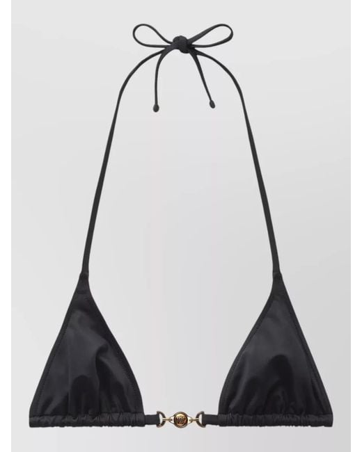 Versace Black Bikini Top