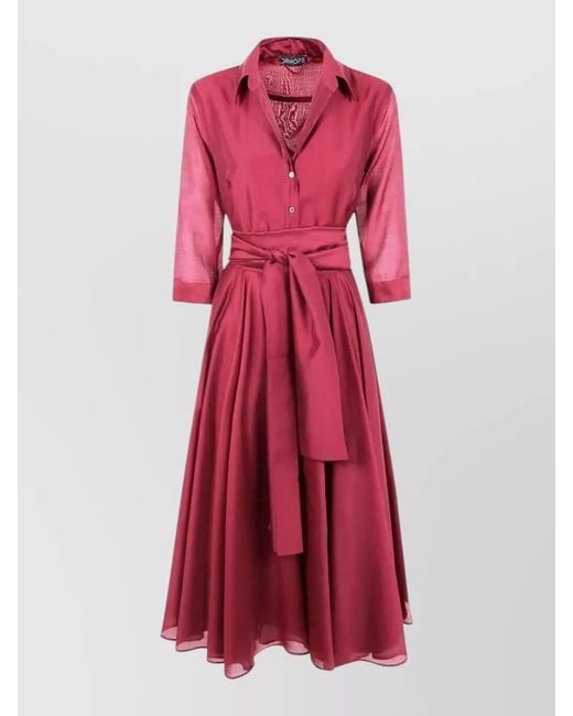 DR. HOPE Red Midi Dress