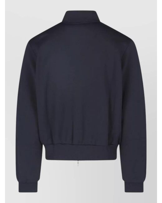 Our Legacy Blue Casual High Collar Lightweight Long Sleeve Jacket for men