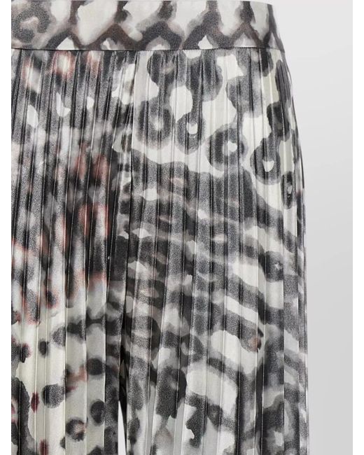 Gianluca Capannolo White Antonia Pants Elastic Waist Pleated Midi