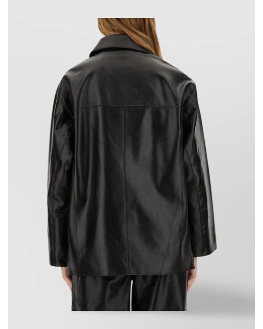 Stand Studio Black Leather Jacket