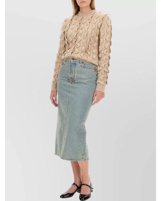 Moschino Blue Wool Blend Jumper