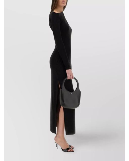 Courreges Black One-Shoulder Maxi Dress