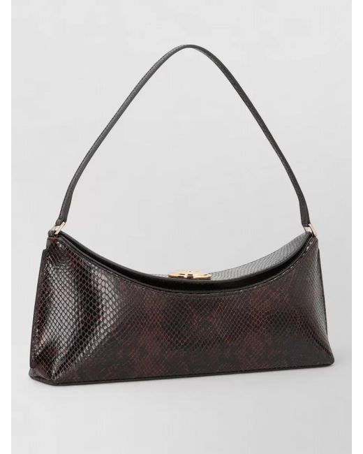 Jacquemus White Snake Print Shoulder Bag Tone Hardware