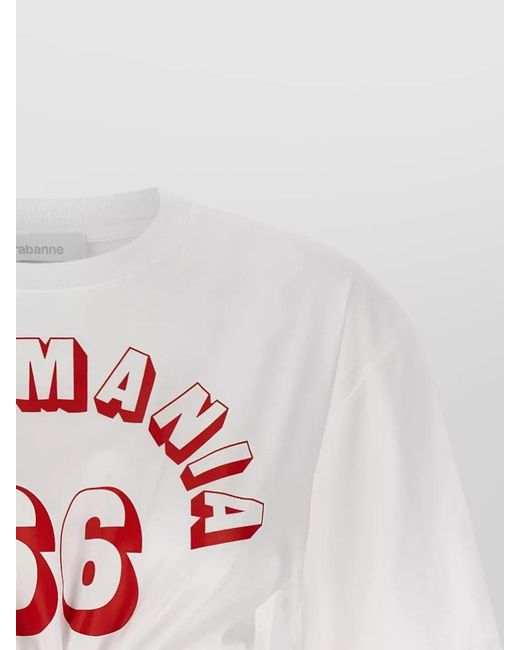Rabanne White Printed T-Shirt