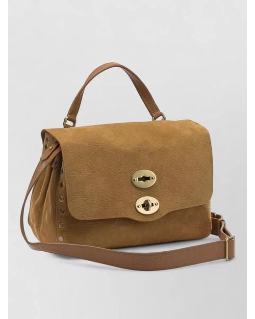 Zanellato Brown Postina Small Tote Bag Adjustable Strap