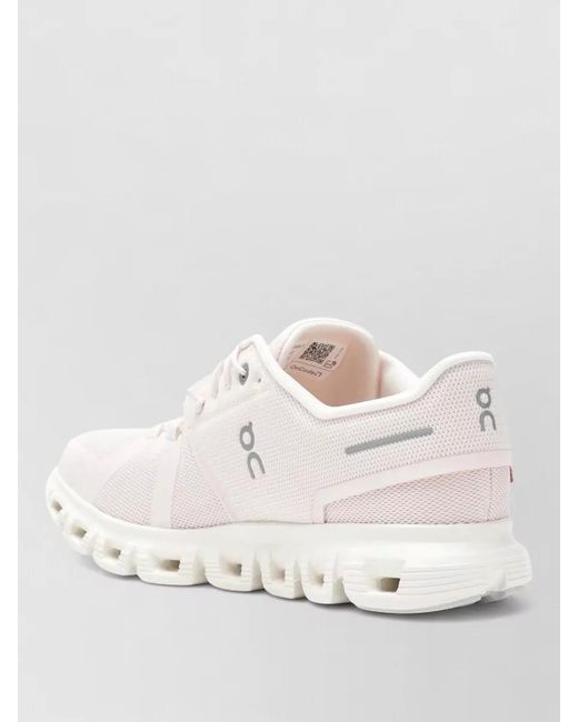 On Shoes Natural Mesh Upper Sneakers Rubber Outsole Design
