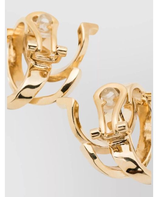 Ferragamo Multicolor Metal Earrings