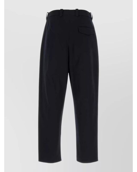 A.P.C. Blue Cropped Twill Trousers for men