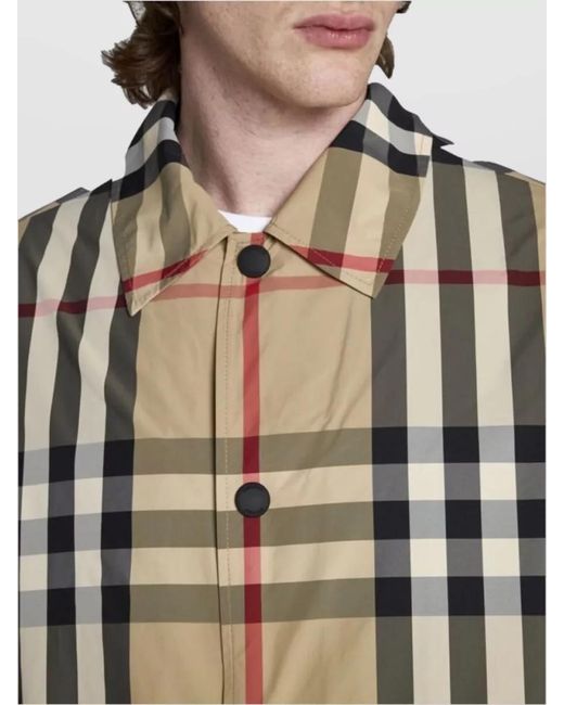 Burberry Metallic Sussex Check Shirt Jacket for men