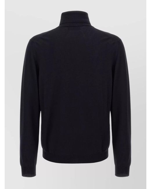 Zanone Blue Turtleneck Sweater Long Sleeves for men