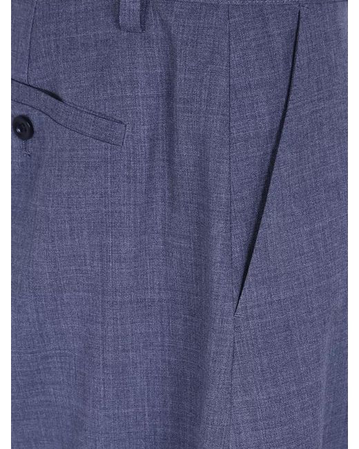 Sacai Blue Tailored Pants Belt Loops And Pockets for men