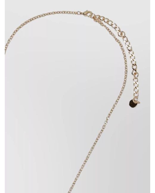 Self-Portrait White Necklace Adjustable Chain Starfish Shell Pearls