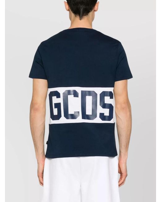 Gcds Blue T-Shirt for men