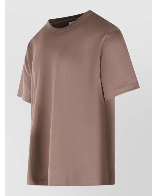 Eleventy Brown Cotton Crew Neck T Shirt Regular Fit for men