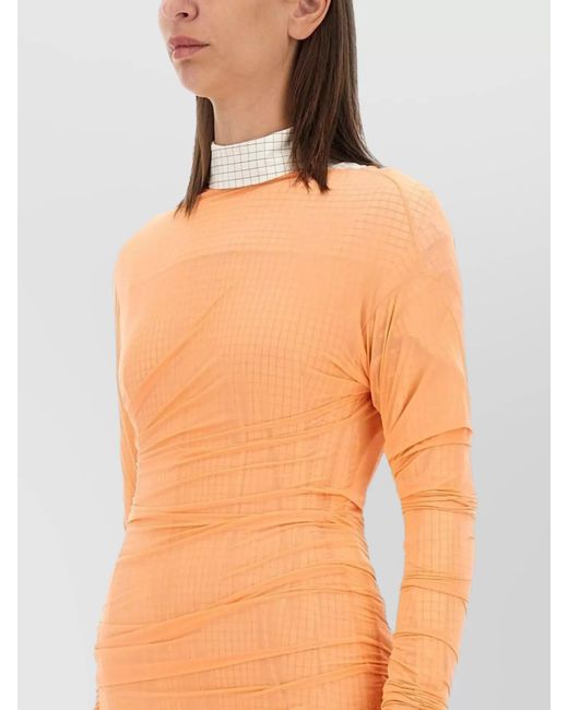 Dries Van Noten Multicolor Slim-Fit Tulle Blouse