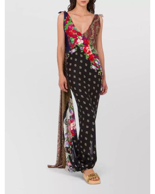 Moschino White Silk Maxi Dress