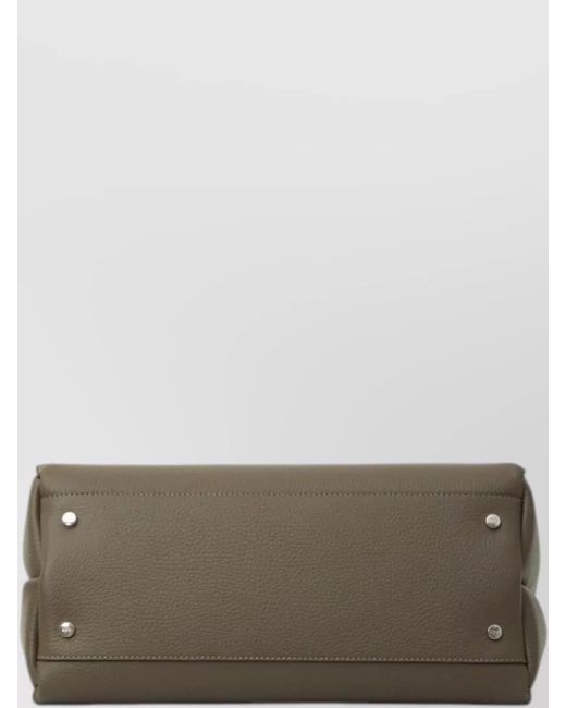 Tod's Brown Small Leather Shoulder Bag Top Handles